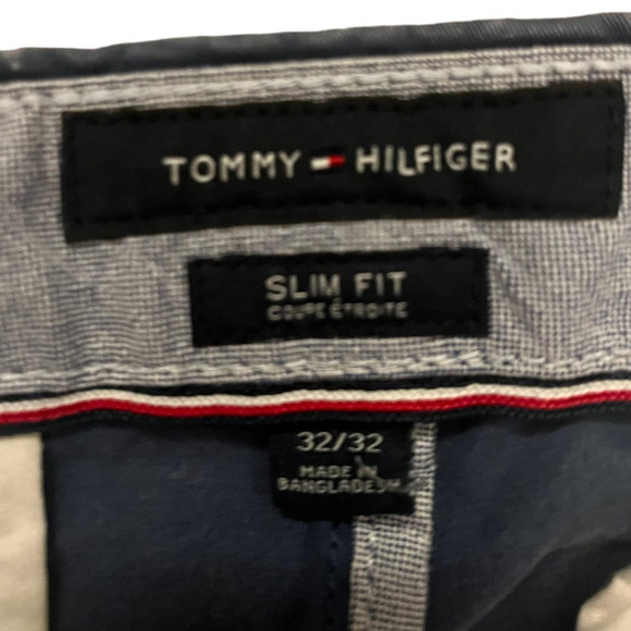 Tommy Hilfiger 32/32 Men's Slim Fit Navy Pants - Picture 4 of 4